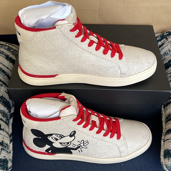 Coach CLIP MXKH HIGH TP Chalk/Black WMNS sneakers Disney - Picture 2 of 16